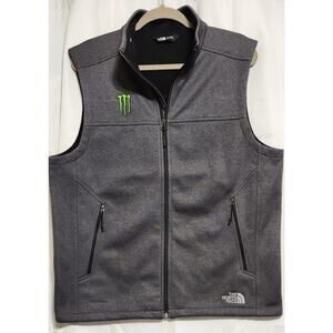 The North Face Windwall Vest Mens Large Gray Softshell Windbreaker Zip